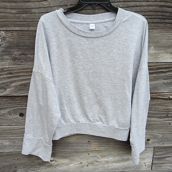 Old Navy Tops - Old Navy Actice crop grey sweatshirt